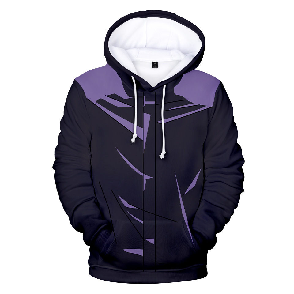 Amazon cross-border hot selling Manshu battle anime 3D hooded sweater men's digital printing loose coat women's wholesale