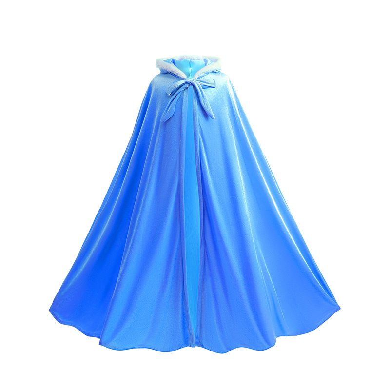 Cross-border Halloween cosplay shawl frozen girl costume cloak performance long cloak in stock