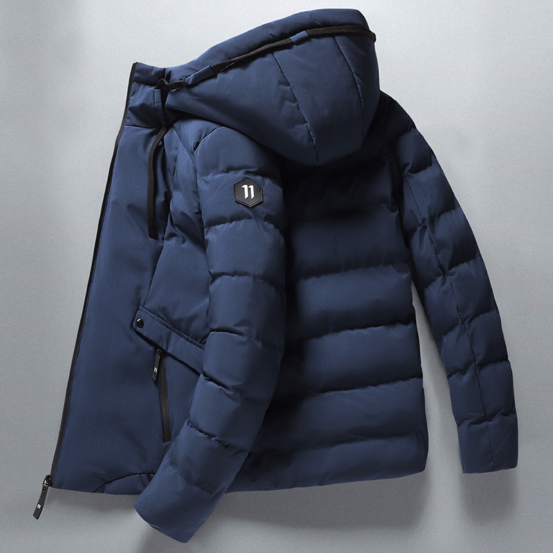 Cotton-padded coat men's autumn and winter coat trendy brand cotton-padded coat 2020 New down cotton-padded coat fleece-lined thickened winter clothes