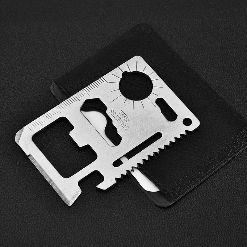 Stainless Steel Tool Card Outdoor Army Knife Card Multifunctional Camping Survival Tool Portable Card Knife Swiss Army Knife