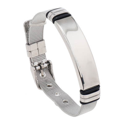 Cross-border European and American men's light plate bracelet fashion titanium steel personality accessories stainless steel bracelet bracelet jewelry wholesale