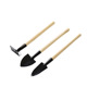 Three-piece set with thin handle