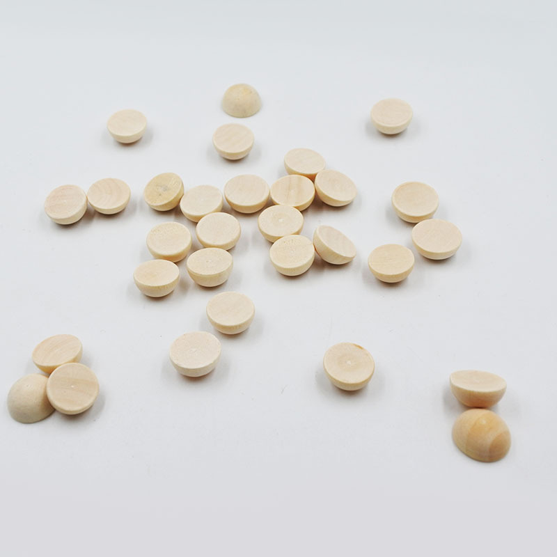 8-50mm semicircular hemispherical half-edge wooden beads wooden balls DIY auxiliary materials supernum wooden hemispherical wooden beads