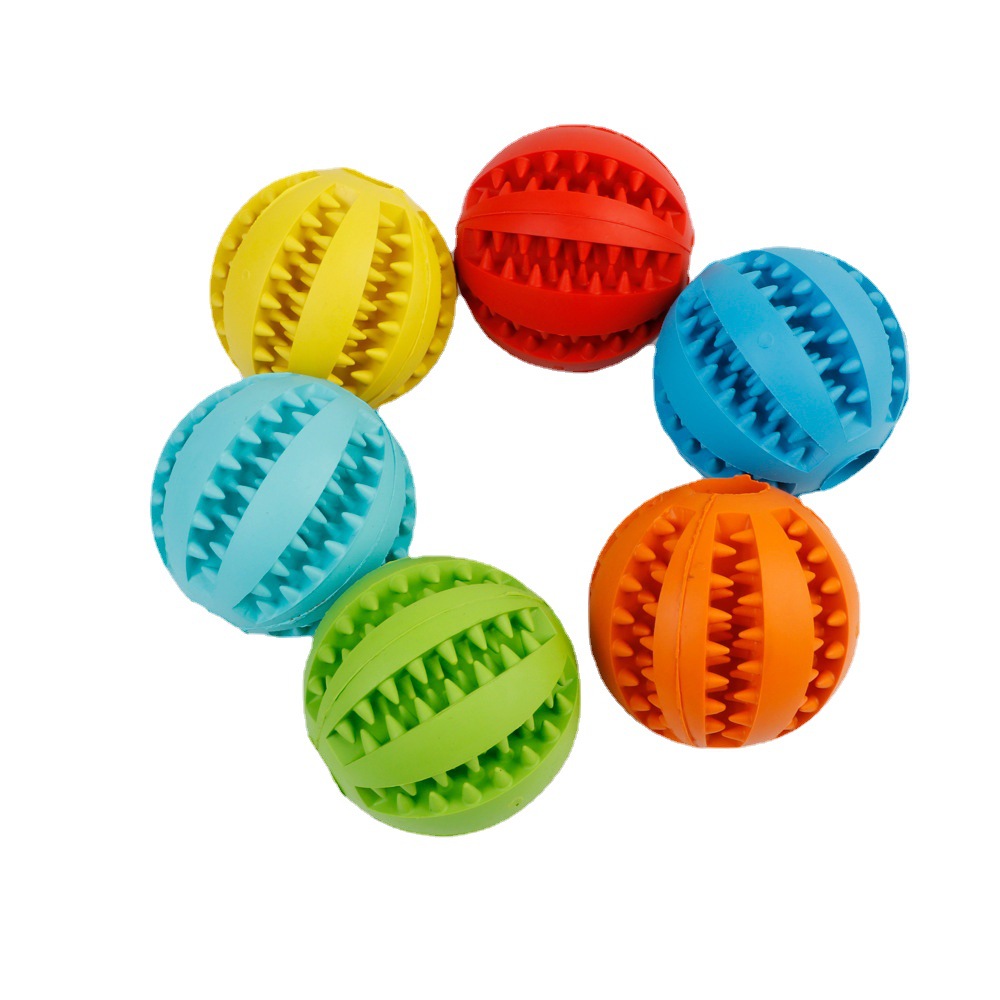 Cross-border Pet Toys Molar Leakage Ball Dog Supplies Bite Ball Dog Toys Self-hi Tpr Watermelon Ball