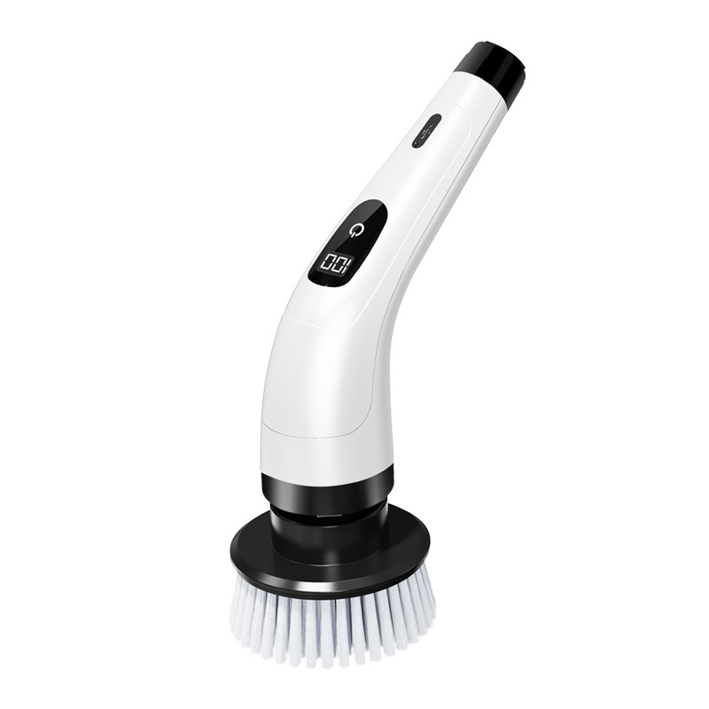 Multifunctional electric cleaning brush lengthened telescopic wireless waterproof cleaning artifact household floor kitchen sweeping brush