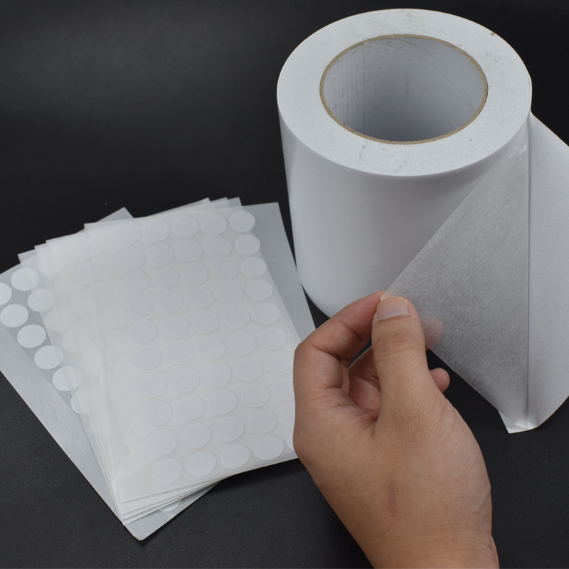 Round Non-woven Ultra-thin Double-sided Adhesive High-stick Eyebrow Nail Lip Nail Double-sided Adhesive Children's DIY Handmade Double-sided Adhesive Strip