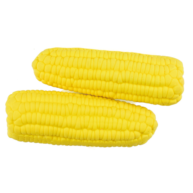 New pet sound toy latex corn bite resistant molars dog toy simulation corn factory direct sales