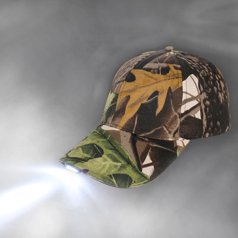 Cross border induction led light luminous baseball cap outdoor lighting camping usb charging men and women fishing baseball cap wholesale