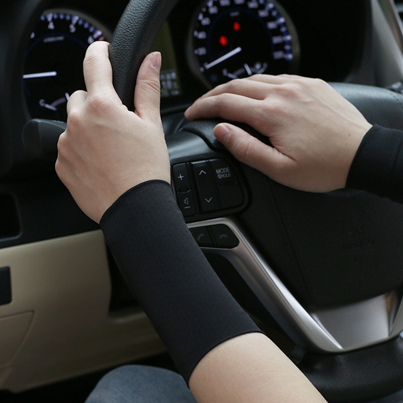 メーカー直販夏の氷糸運動腕保護男の薄い手首保護カバーの弾力性の短い女性の傷跡タトゥー卸売り
