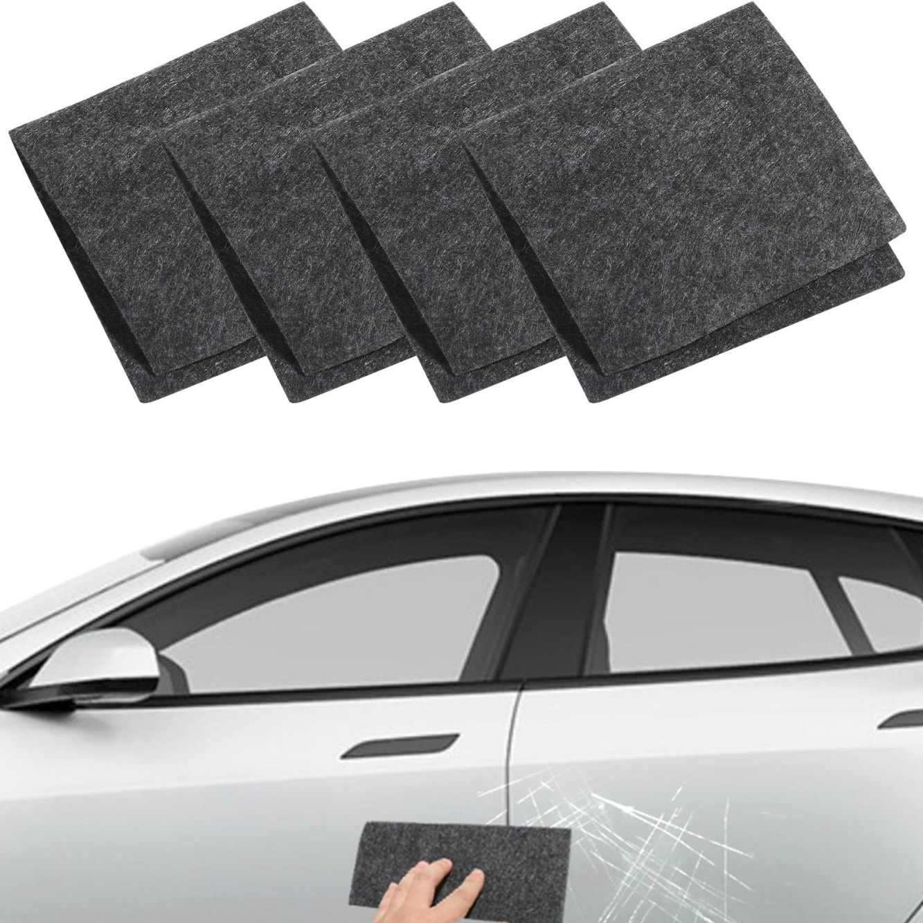 Amazon car scratch nano repair cloth universal flash cloth scratch removal paint car wax spray paint cloth decontamination