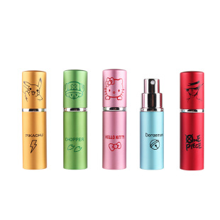 10ml cartoon pattern perfume bottle personalized anime spray bottle flat head perfume sub-bottle portable