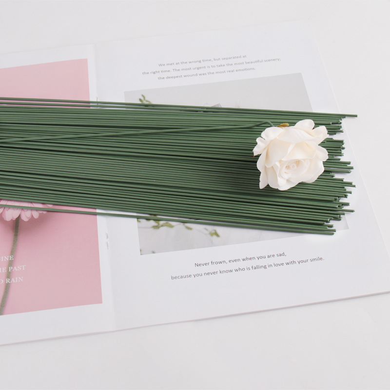 No. 2 plastic flower Rod soap flower rose iron wire plastic material artificial flower tape wholesale DIY production