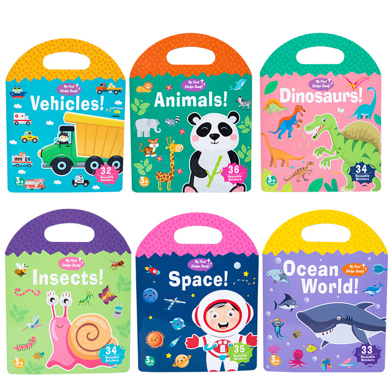 Cross-border children's scene paste quiet paste book busy book early education concentration training jelly book toy wholesale