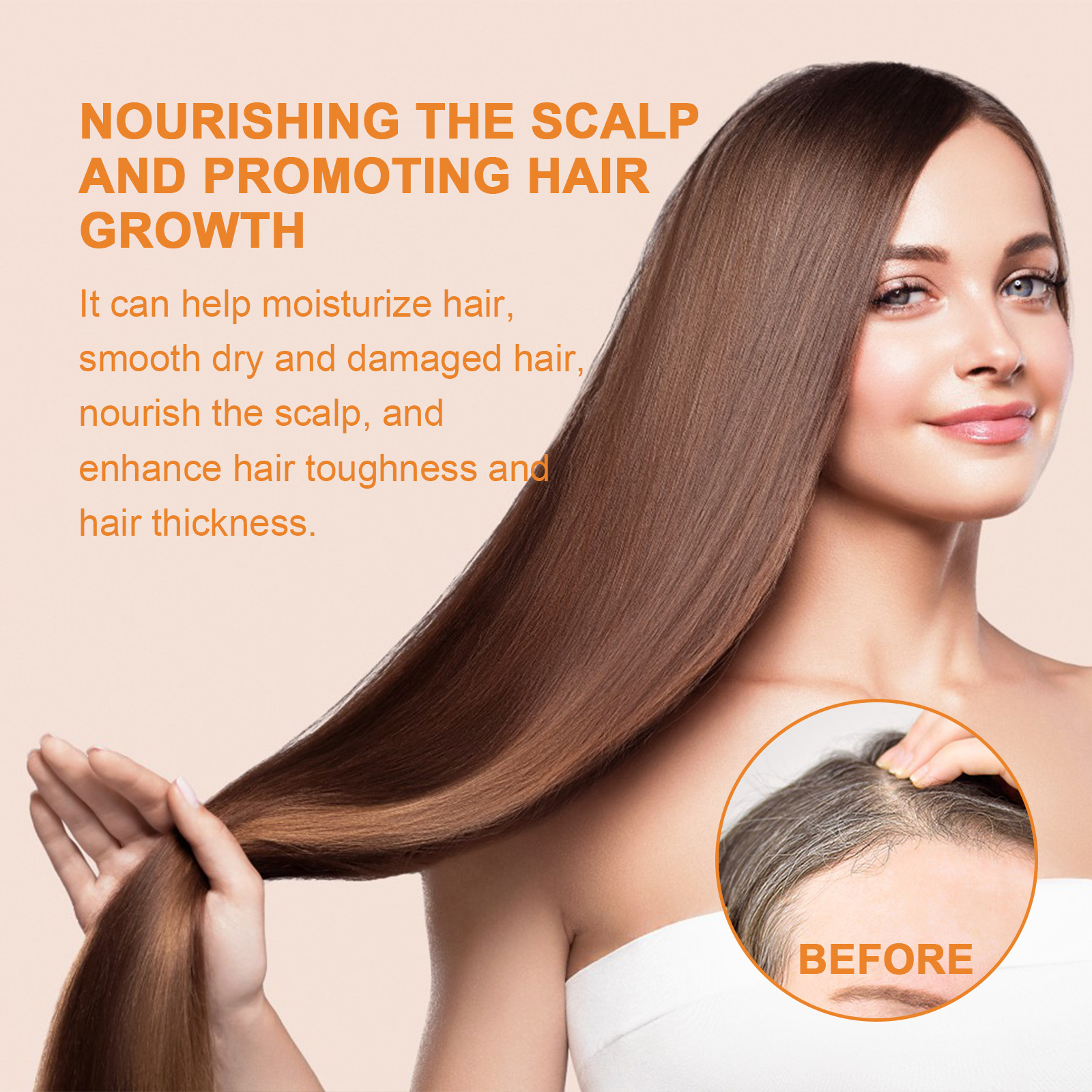EELHOE pumpkin seed oil Moisturizing Soft repair hair root dense hair fixation strong hair hair care essential oil