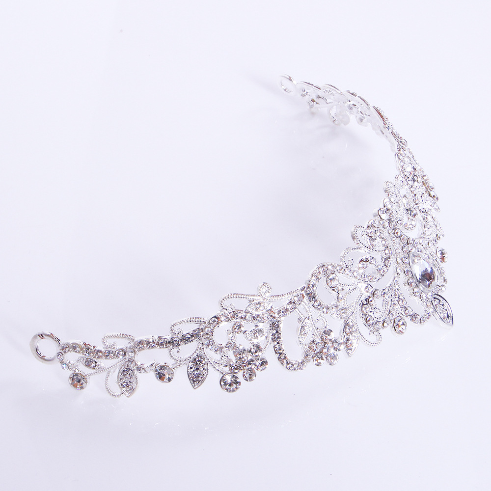 Classic Cross Border Bridal Crown Show Headwear Princess Crown Girls Hairpin Hairband Bridal Crown Wedding