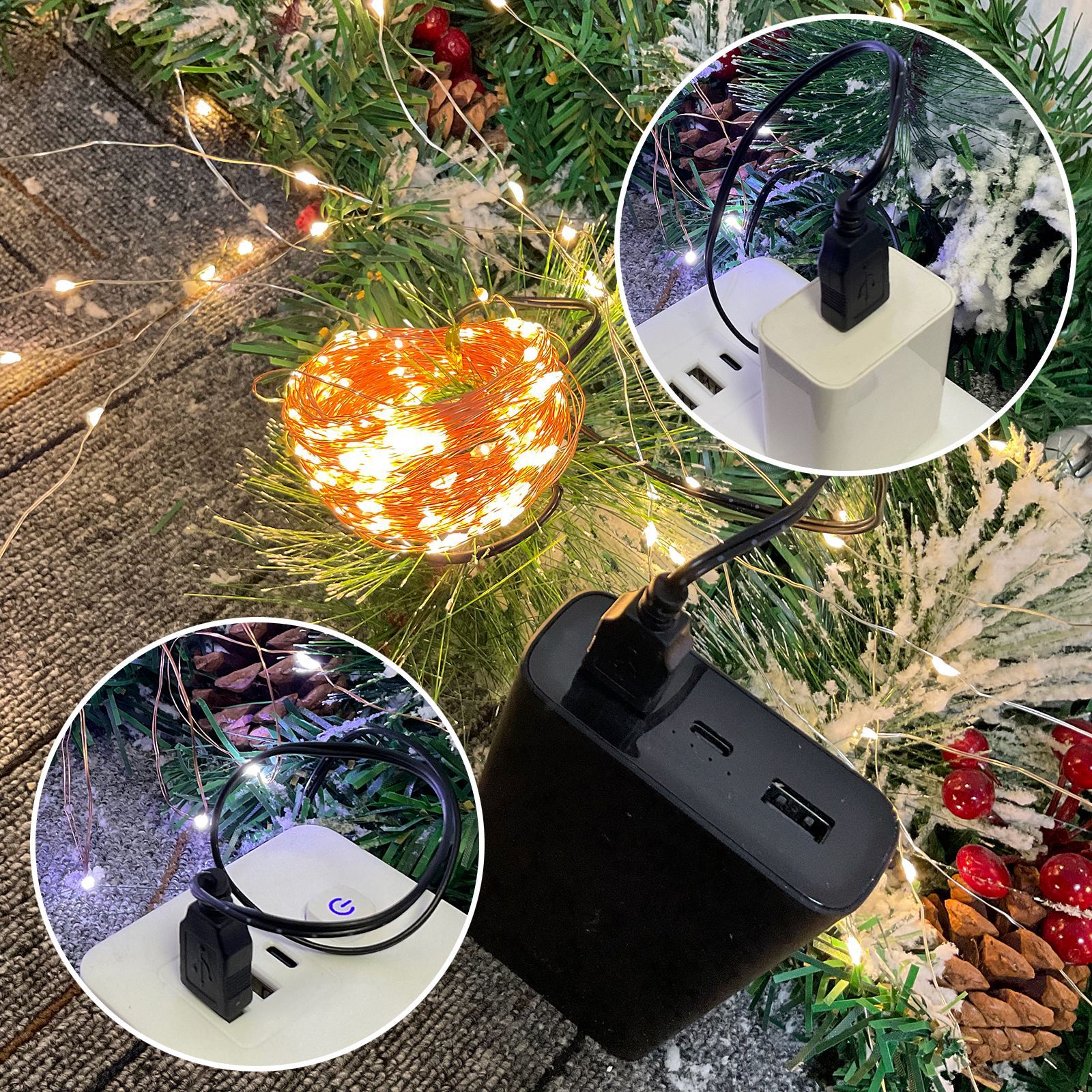 usb colored string lights led festive lights Christmas wedding Amazon decorative Star string lights usb copper wire lights