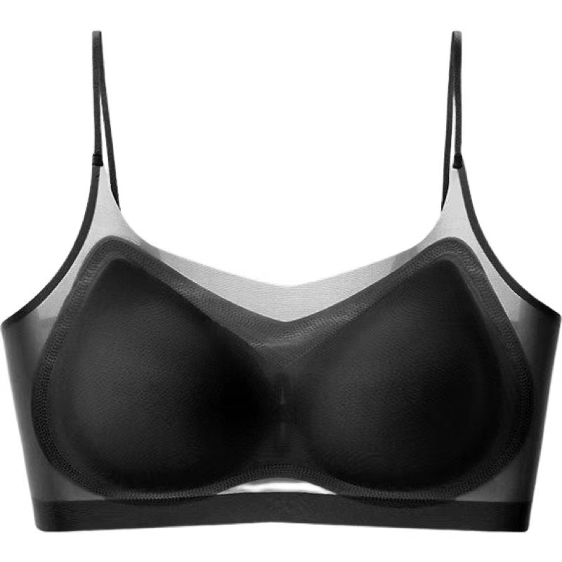Ultra-thin beauty back underwear women's small chest push up seamless sexy bra big chest small tube top sports base bra women