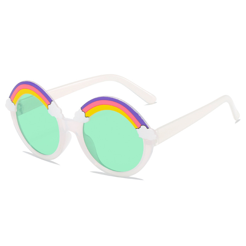 Children's Sunglasses Fashion Rainbow Decorative Glasses Wholesale Trendy Cartoon UV Protection Kids Sunglasses