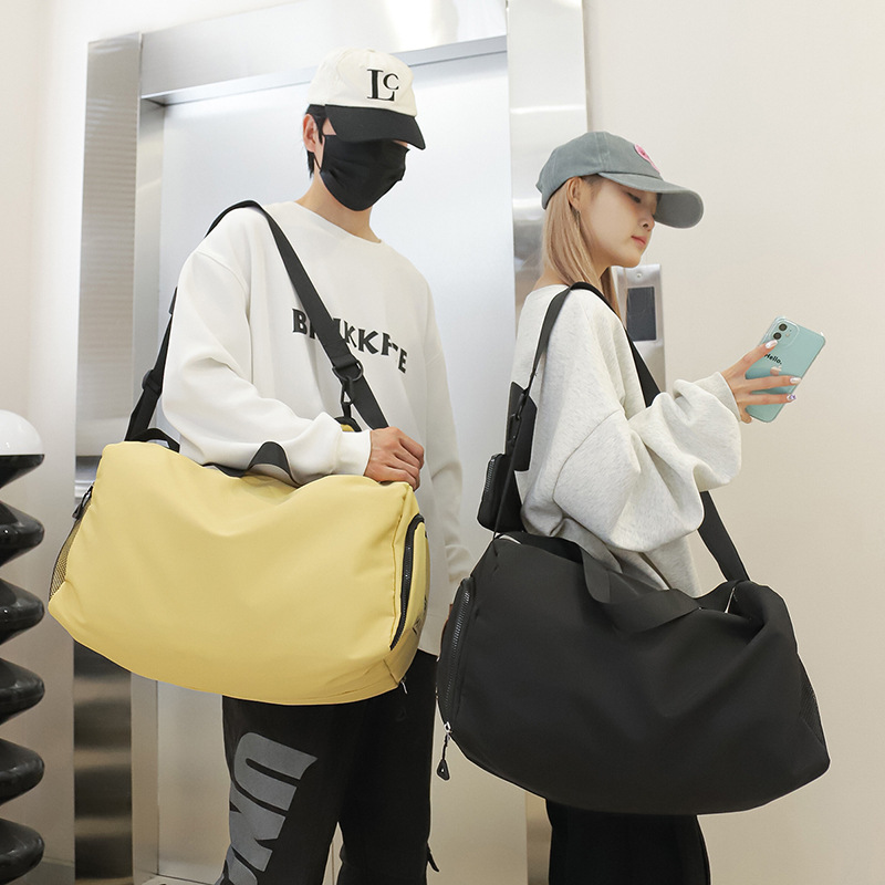 2023 New Oxford Cloth Korean Style Casual Shoulder Crossbody Bag Men's and Women's Large Capacity Sports Fitness Bag Travel Bag