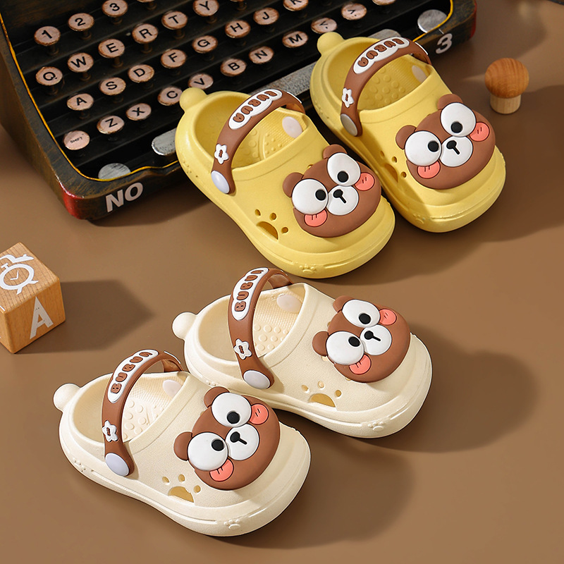 Children's Slippers Summer Children's Soft Sole Non-slip Girls' Cave Shoes Boys Children Cartoon Baby Sandals