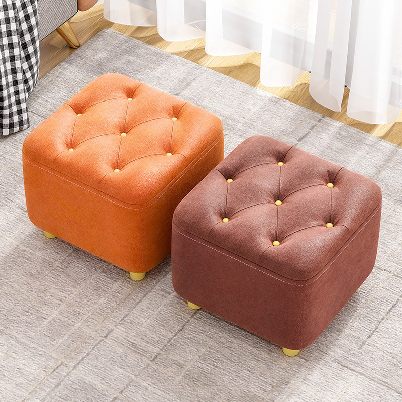 Stool household small bench sofa stool door shoe changing stool pedal wearing stool Internet celebrity simple modern coffee table low stool
