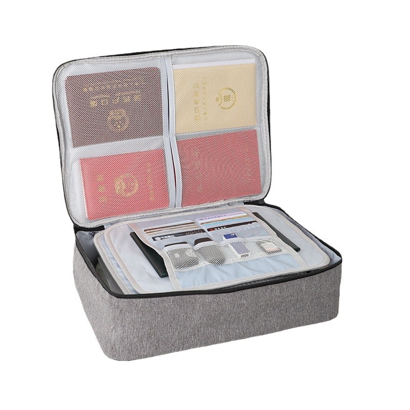 Certificate storage bag large capacity document account book file storage box certificate passport storage card bag box bag