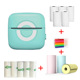 C13 foreign trade blue 5 rolls printing paper 5 rolls adhesive 3 rolls color paper color pen