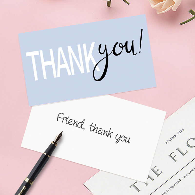 Thank you card50/Pack Thank You Card Gift Holiday Card Wedding Business Party Invitation