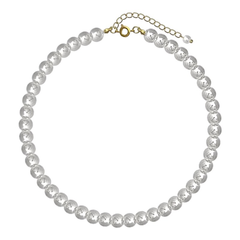 Light Luxury Niche High-end Pearl Necklace Women's Summer 2023 New Necklace Simple Small Rice Clavicle Chain Accessories