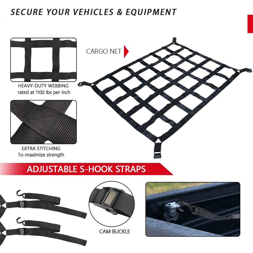 Special car block modification cargo net cross-country supply cross-border Amazon explosions car rope express car internal blocking net