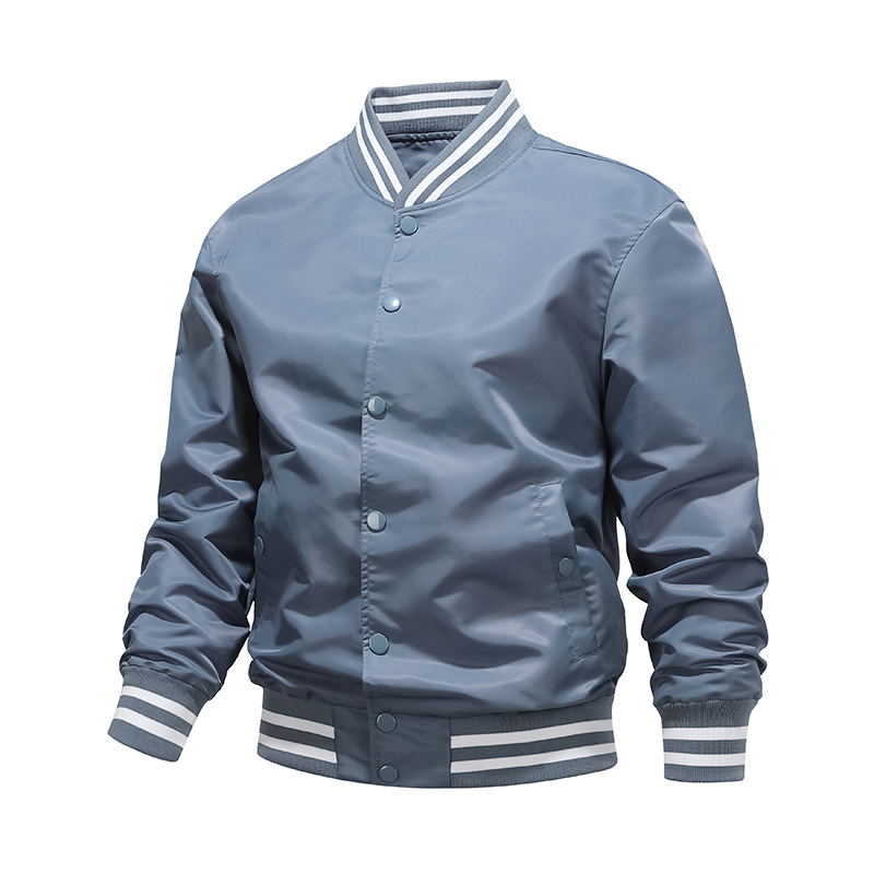 Cross-border Spring and Autumn plus size men's casual jacket stand collar jacket cotton-padded flight uniform baseball uniform men's printed jacket