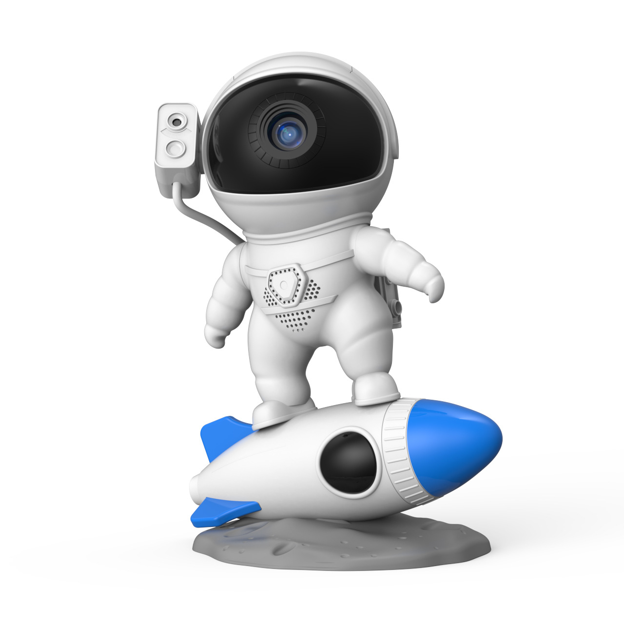 New Rocket Astronaut Galaxy Star Projection Lamp Bedroom Atmosphere Lamp Universe Galaxy HD Focusing Projection Lamp