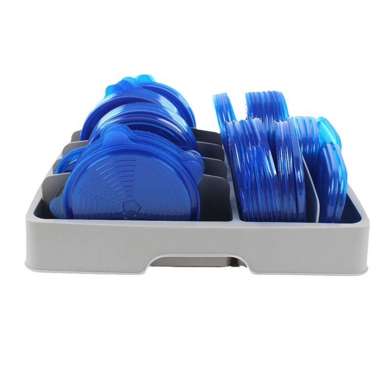 Container Lid Storage Box Dishes Storage Tray Container Preservation Lid Storage Rack Kitchen Lid Organizer