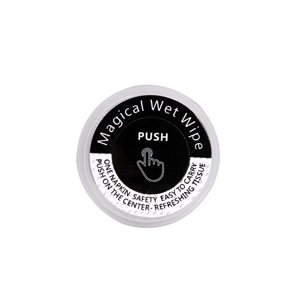 Disposable portable advertising creative 10 dry and wet separation sanitary wipes a generation of hair mini press wipes