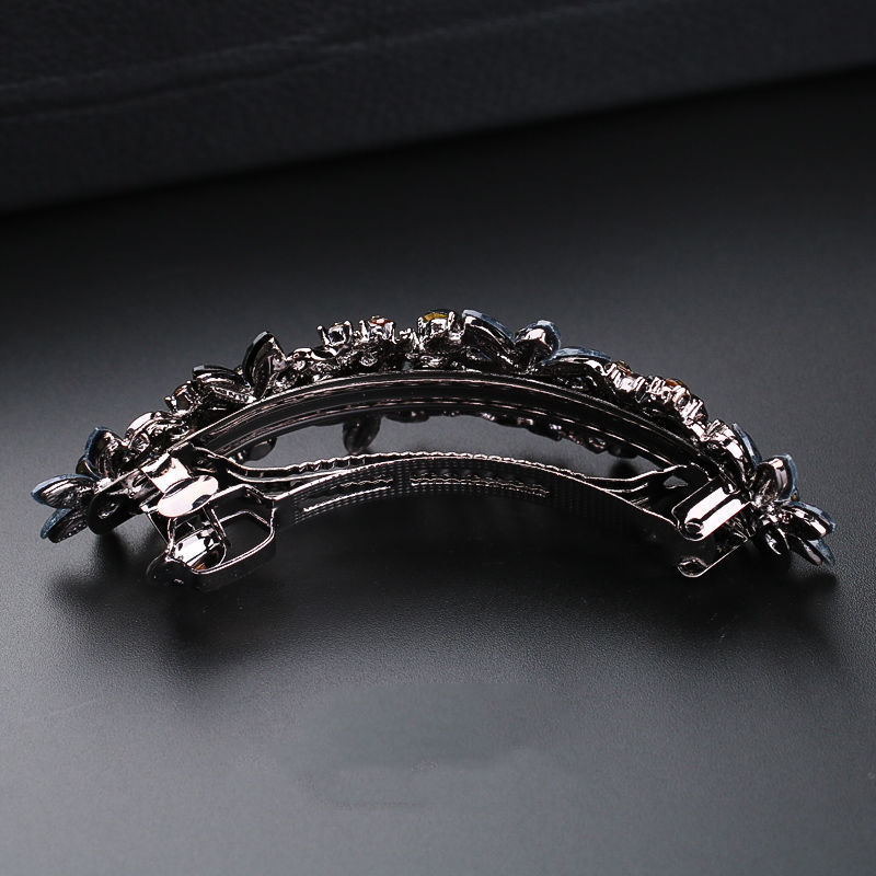Hairpin Back Head Horizontal Clip Large One-word Spring Clip Mother Hairpin Rhinestone Top Clip Ponytail Clip Headwear Disc Hair_voghion.com