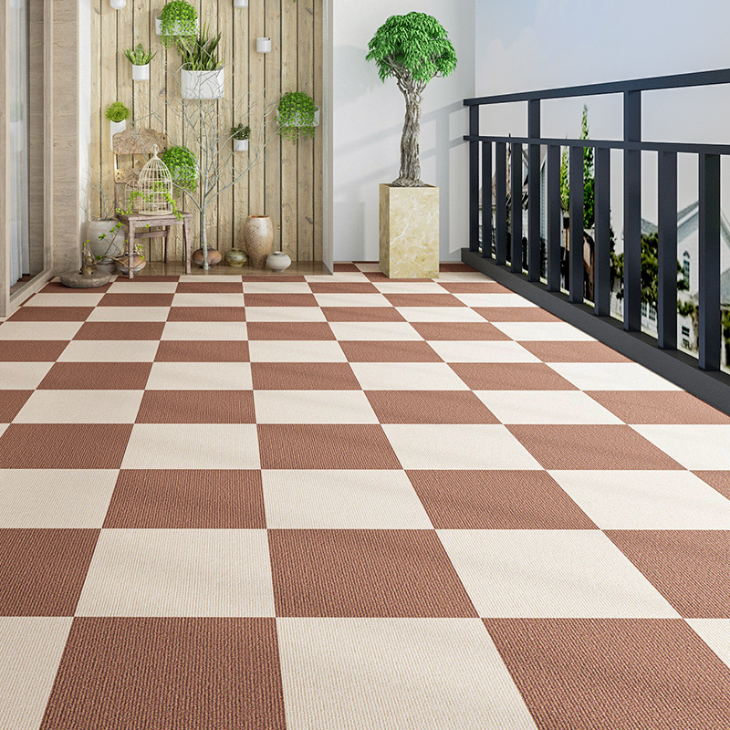 Self-adhesive waterproof carpet splicing square office bedroom full commercial large area cement floor paving anti-slip resistance