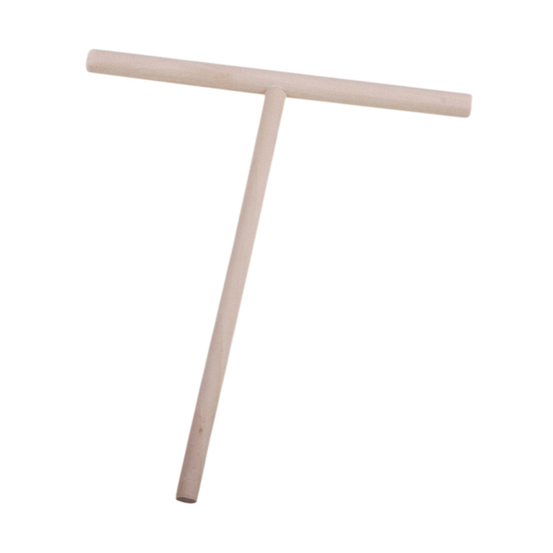 Pancake fruit rake round pancake fruit tool T-shaped egg cake scraper diy paste wooden tool