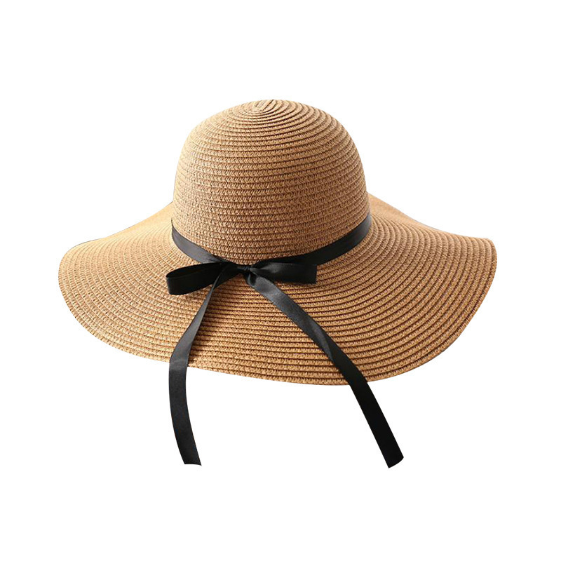 Holiday Hat Seaside Straw Hat Women's Summer Beach Hat Small Fresh Foldable Sun Hat