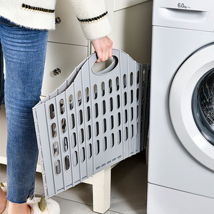 Folding Dirty Clothes Basket Laundry Basket Multi-functional Portable Dirty Clothes Basket Storage Basket Foldable Wall-hanging Storage Basket