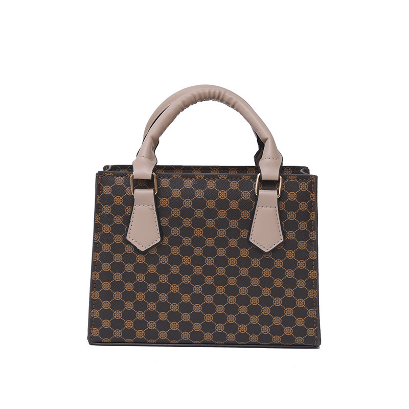 bags vintage printed bag women's all-match high-grade small tote bag 2023 new fashion elegant women's bag Korean style