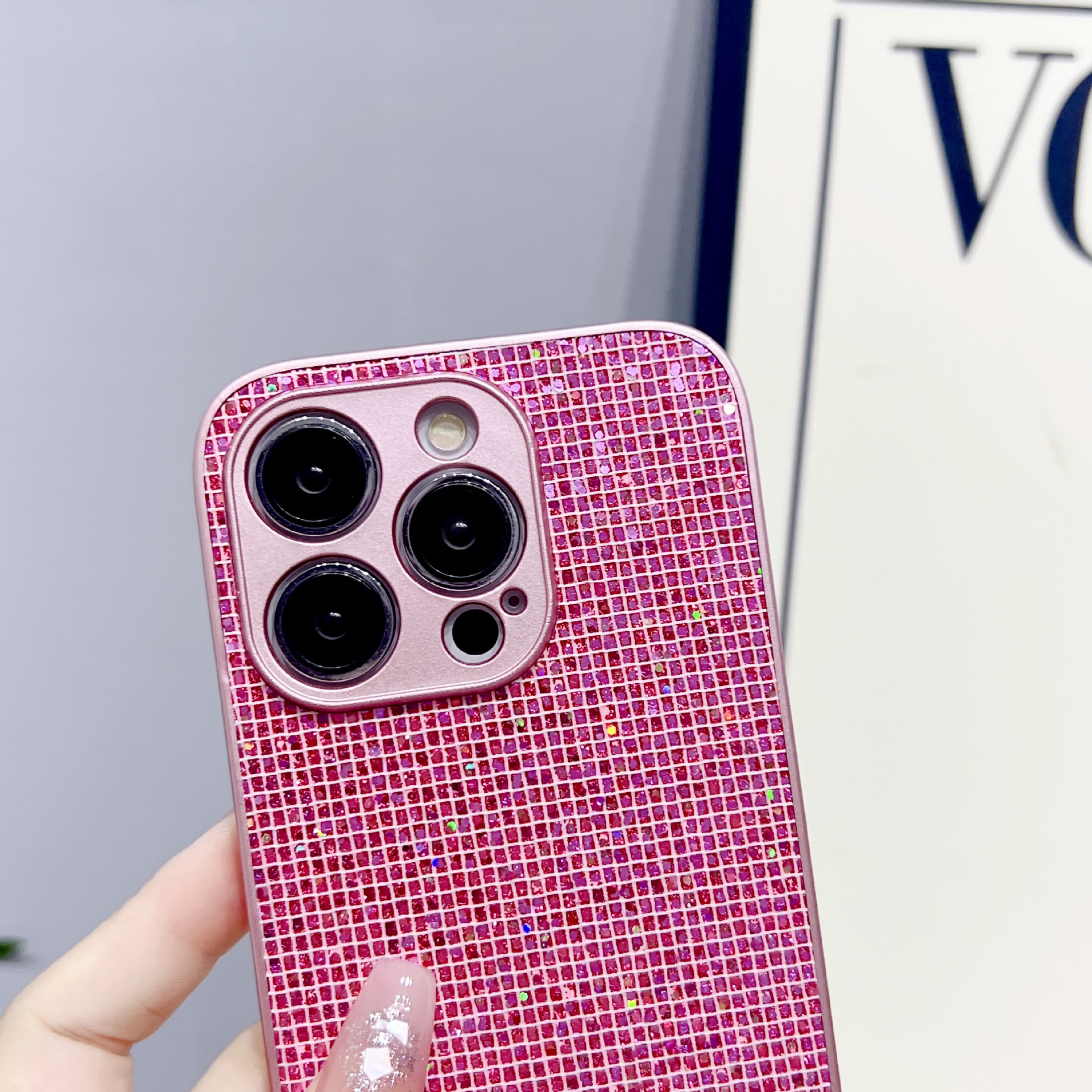 Glitter for Apple 14promax phone case IP13Pro flash brick 15 drop-resistant 12/13/11 protective case xs