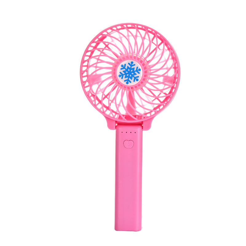 Source manufacturer mini handheld fan usb snowflake portable mini folding fan student desktop small fan