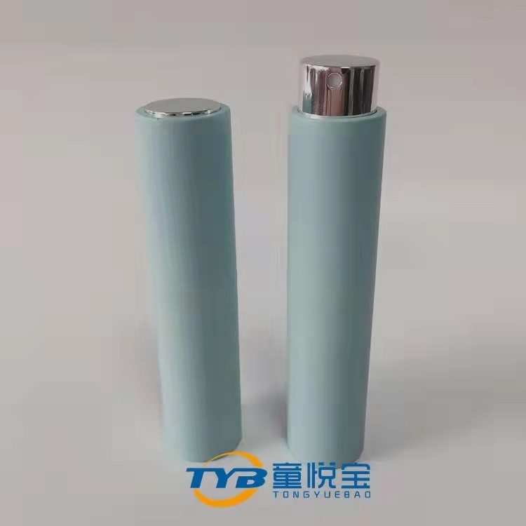 現品10mlの現品の円形の伸珠光のまぶしい艶消しの亜面の伸縮する回転の香水はスプレーの瓶を分けます (|undefined