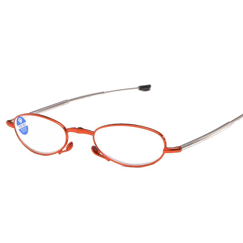 New Small Portable Lighter Case Anti-blue Light Reading Glasses Antenna Foldable Reading Glasses for Men and Women