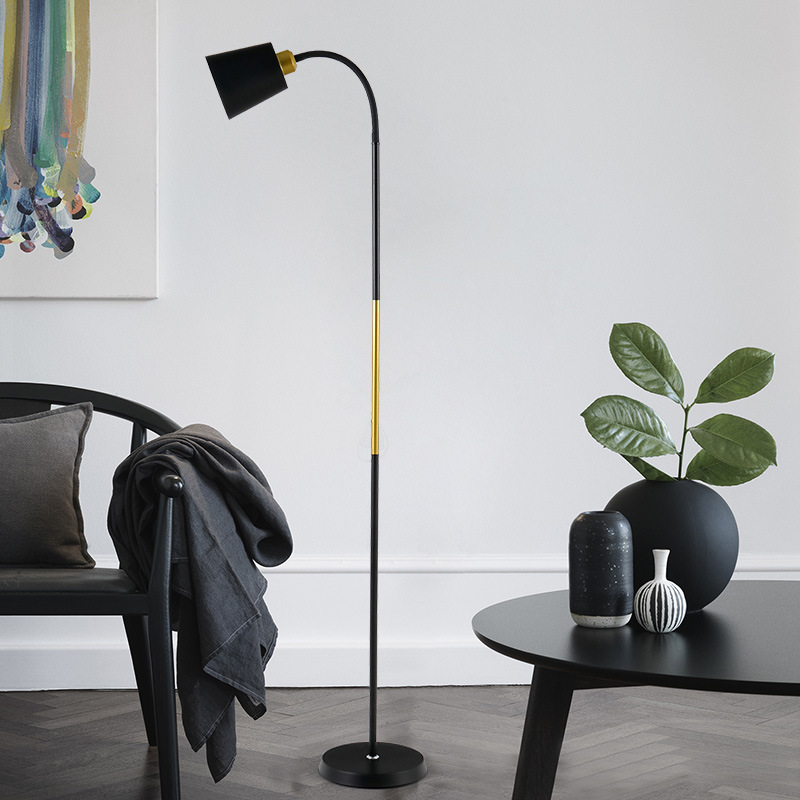 Nordic floor lamp creative living room bedroom Study LED simple modern dimmable remote control reading floor lamp