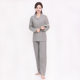 Spring and Autumn Cotton Double-layer Yarn Parent-child Couple Men's and Women's Long and Short Sleeve Pants Pajamas Home Suit Wholesale