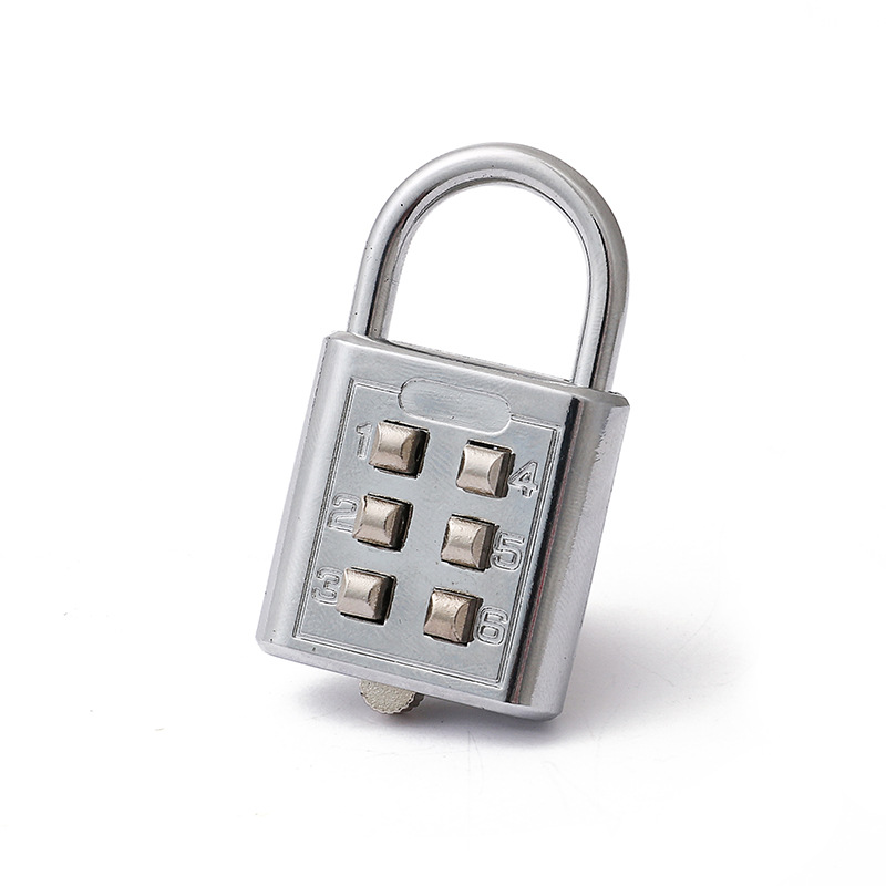 6-digit key password lock wholesale drawer luggage blind anti-theft padlock unchangeable password electrochrome lock