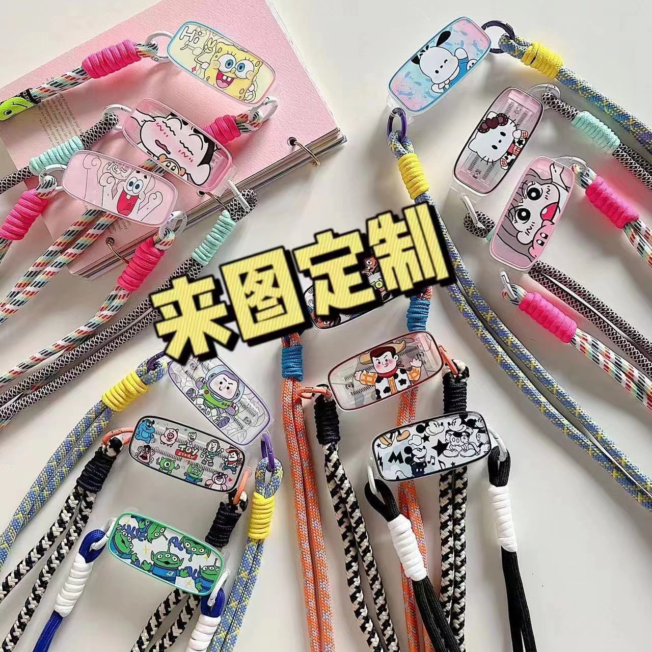 Mobile phone shell transparent back clip diy ultra-thin spring telescopic clip universal mobile phone shell clip adjustable material
