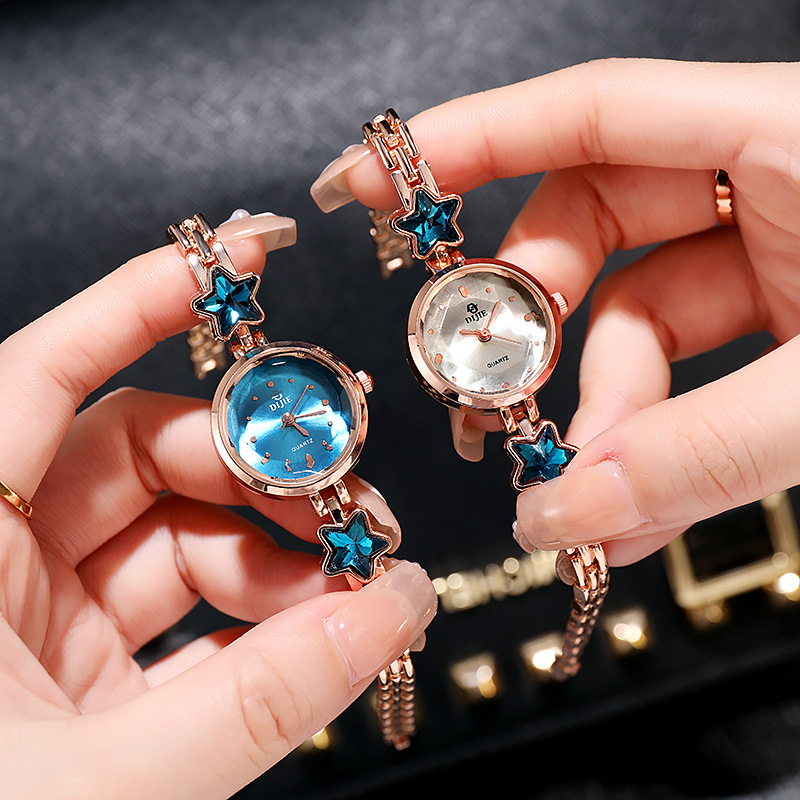 Women's Bracelet Watch Fashion Trend Korean Student's Best Friend Blue Lucky Star Internet Celebrity Cold Wind Watch Small Fresh