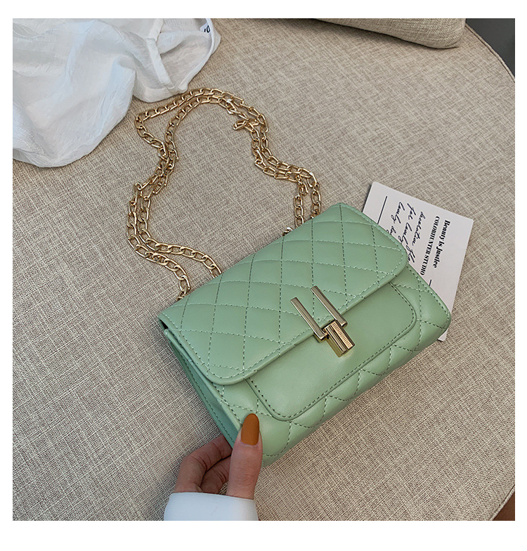 Factory direct bag women's bag 2020 new diamond embroidery chain Xiangfeng mini shoulder slung small square bag - ShopShipShake